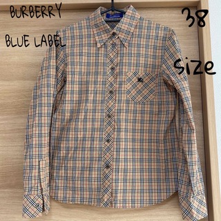 バーバリーブルーレーベル(BURBERRY BLUE LABEL)のバーバリーブルーレーベル　BURBERRY　ノバチェックシャツ　38 M(シャツ/ブラウス(長袖/七分))