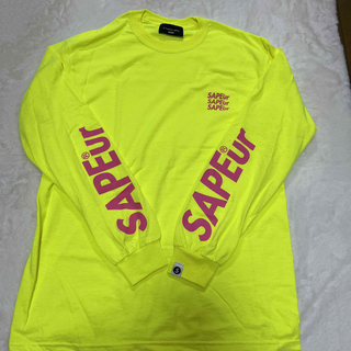 シュプリーム(Supreme)の【美品】Sapeur サプール　Mサイズ　イエロー　yellow  ロンT(Tシャツ/カットソー(七分/長袖))
