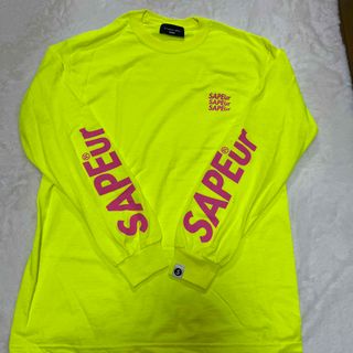 シュプリーム(Supreme)の【美品】Sapeur サプール　Mサイズ　イエロー　yellow  ロンT(Tシャツ/カットソー(七分/長袖))