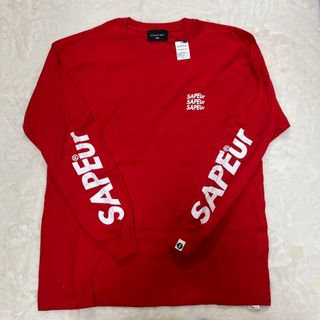 シュプリーム(Supreme)のSapeur  サプール　赤　レッド　ロンT Lサイズ(Tシャツ/カットソー(七分/長袖))