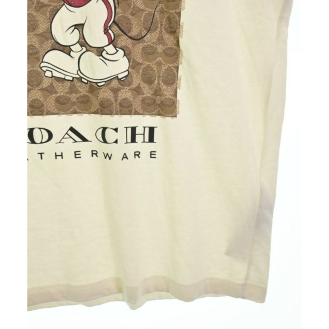 COACH(コーチ)のCOACH コーチ Tシャツ・カットソー S 白 【古着】【中古】 メンズのトップス(Tシャツ/カットソー(半袖/袖なし))の商品写真