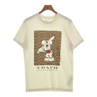 コーチ(COACH)のCOACH コーチ Tシャツ・カットソー S 白 【古着】【中古】(Tシャツ/カットソー(半袖/袖なし))