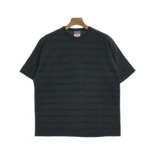 チャンピオン(Champion)のCHAMPION チャンピオン Tシャツ・カットソー M 黒(ボーダー) 【古着】【中古】(Tシャツ/カットソー(半袖/袖なし))