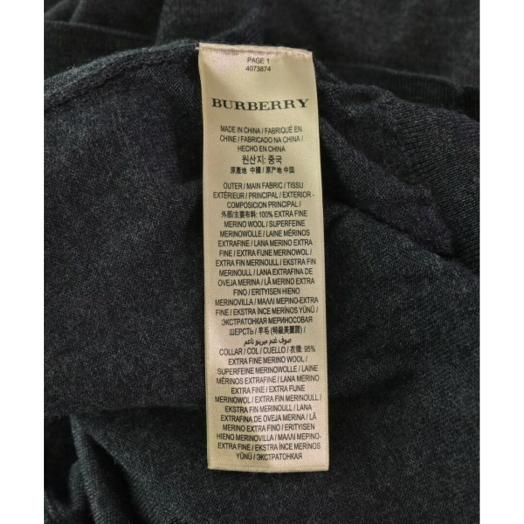 BURBERRY バーバリー ニット・セーター S チャコールグレー 【古着】【中古】