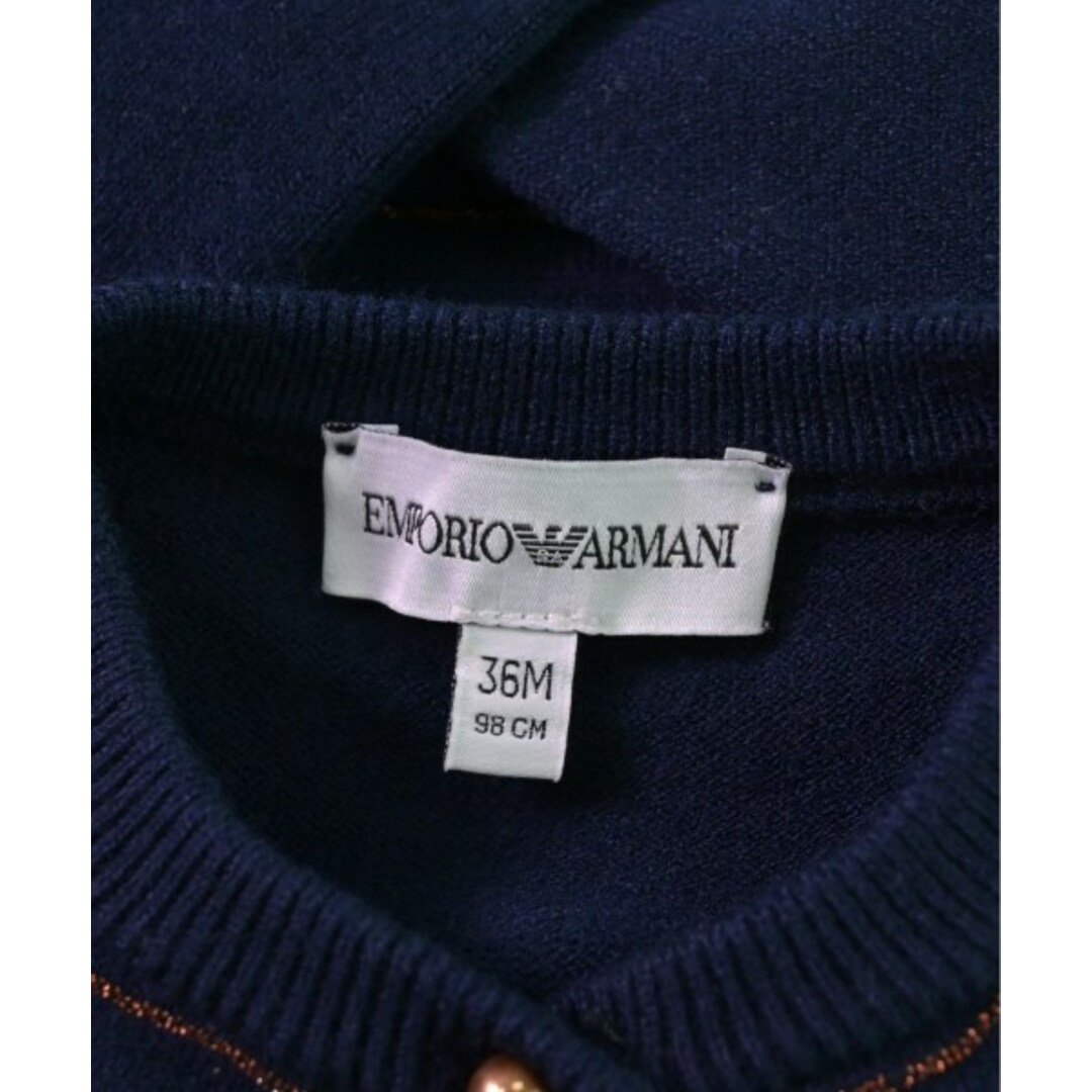 Emporio Armani(エンポリオアルマーニ)のEMPORIO ARMANI エンポリオアルマーニ ニット 95 紺 【古着】【中古】 キッズ/ベビー/マタニティのキッズ服女の子用(90cm~)(ニット)の商品写真