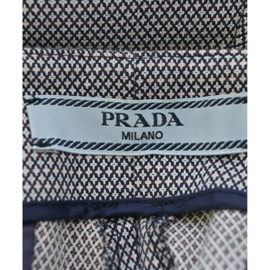 PRADA プラダ スラックス 40(M位) グレーx黒x赤(総柄) 【古着】 PRADA プラダ スラックス 40(M位) グレーx黒x赤(総柄) 【古着】