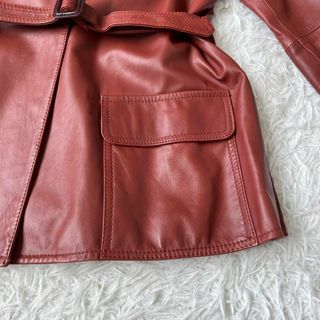 Sybilla - 美品 sybilla シビラ レザージャケット テーラード 赤茶の