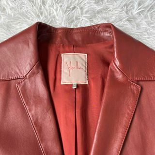 Sybilla - 美品 sybilla シビラ レザージャケット テーラード 赤茶の