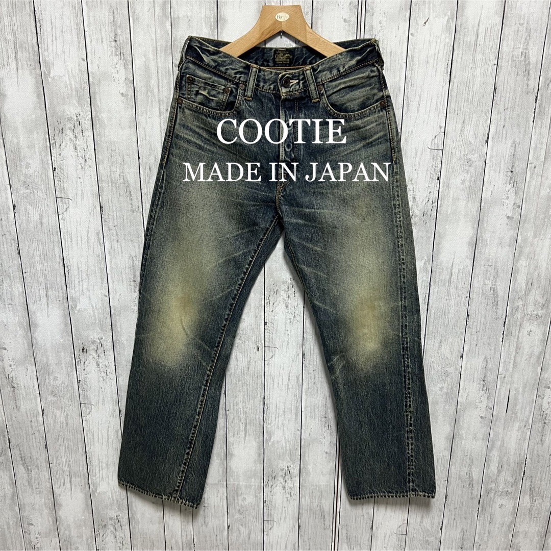 COOTIE   COOTIE ユーズド加工セルビッチデニム！日本製！赤耳