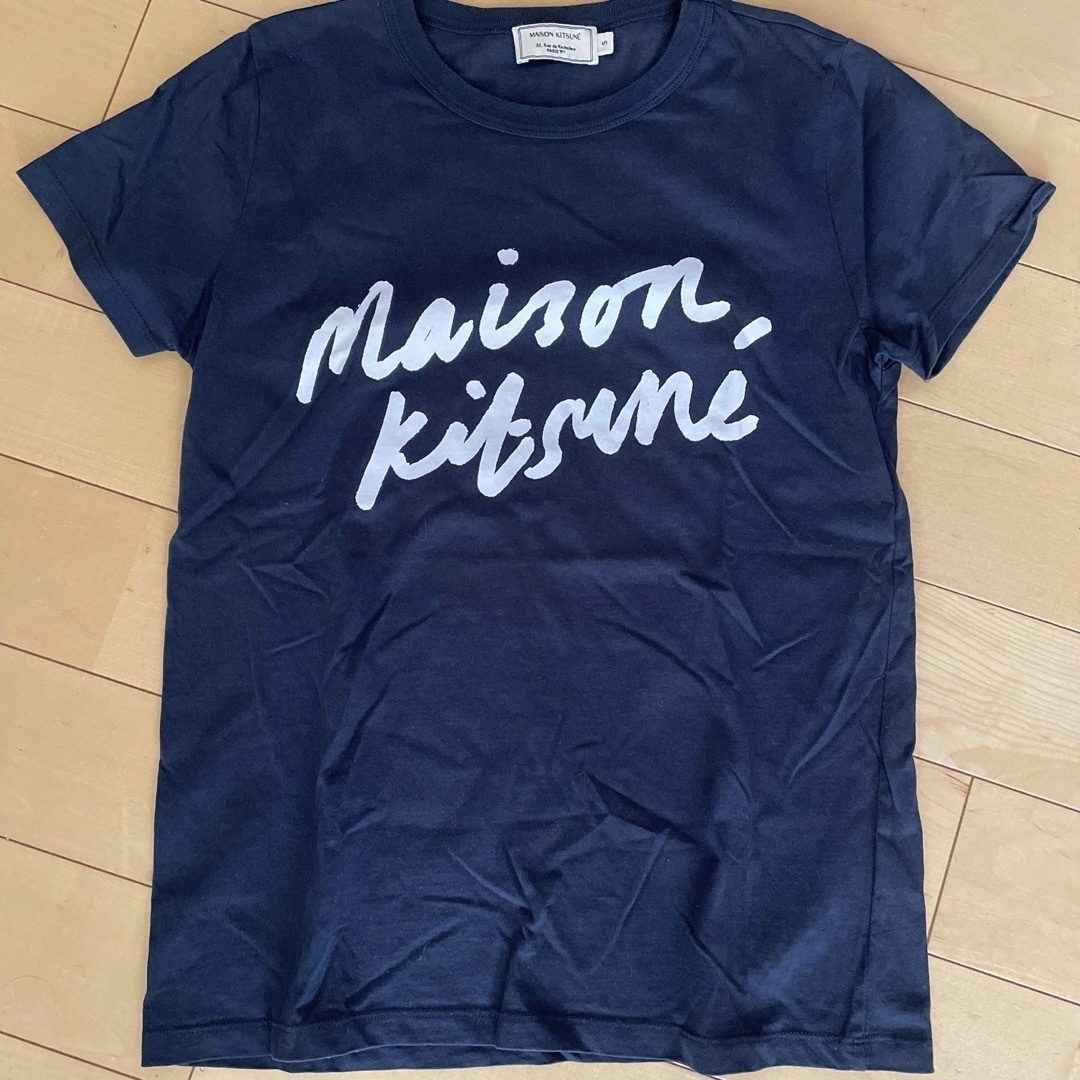 MAISON KITSUNE'(メゾンキツネ)のメゾンキツネ　ロゴTシャツ　北川景子さん着用　S レディースのトップス(Tシャツ(半袖/袖なし))の商品写真