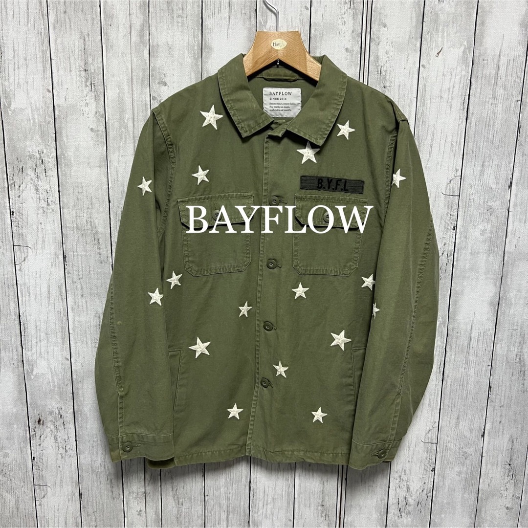 BAYFLOW BAYFLOW 星柄ミリタリーシャツジャケット！の通販 by ☆select SDC☆'s shop｜ベイフローならラクマ