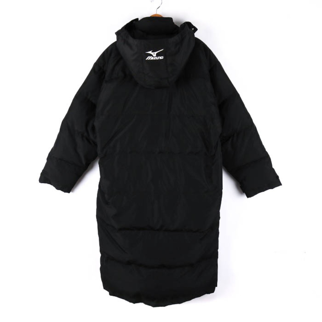 MIZUNO(ミズノ)のミズノ ダウンジャケット ベンチコート ダウンコート フード付き 無地 スポーツウェア メンズ Lサイズ ブラック Mizuno メンズのジャケット/アウター(ダウンジャケット)の商品写真