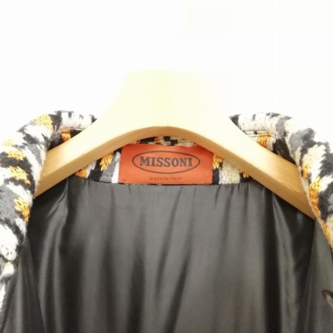MISSONI - 美品 リバーシブル ステンカラー コート 中綿 42 ブラック