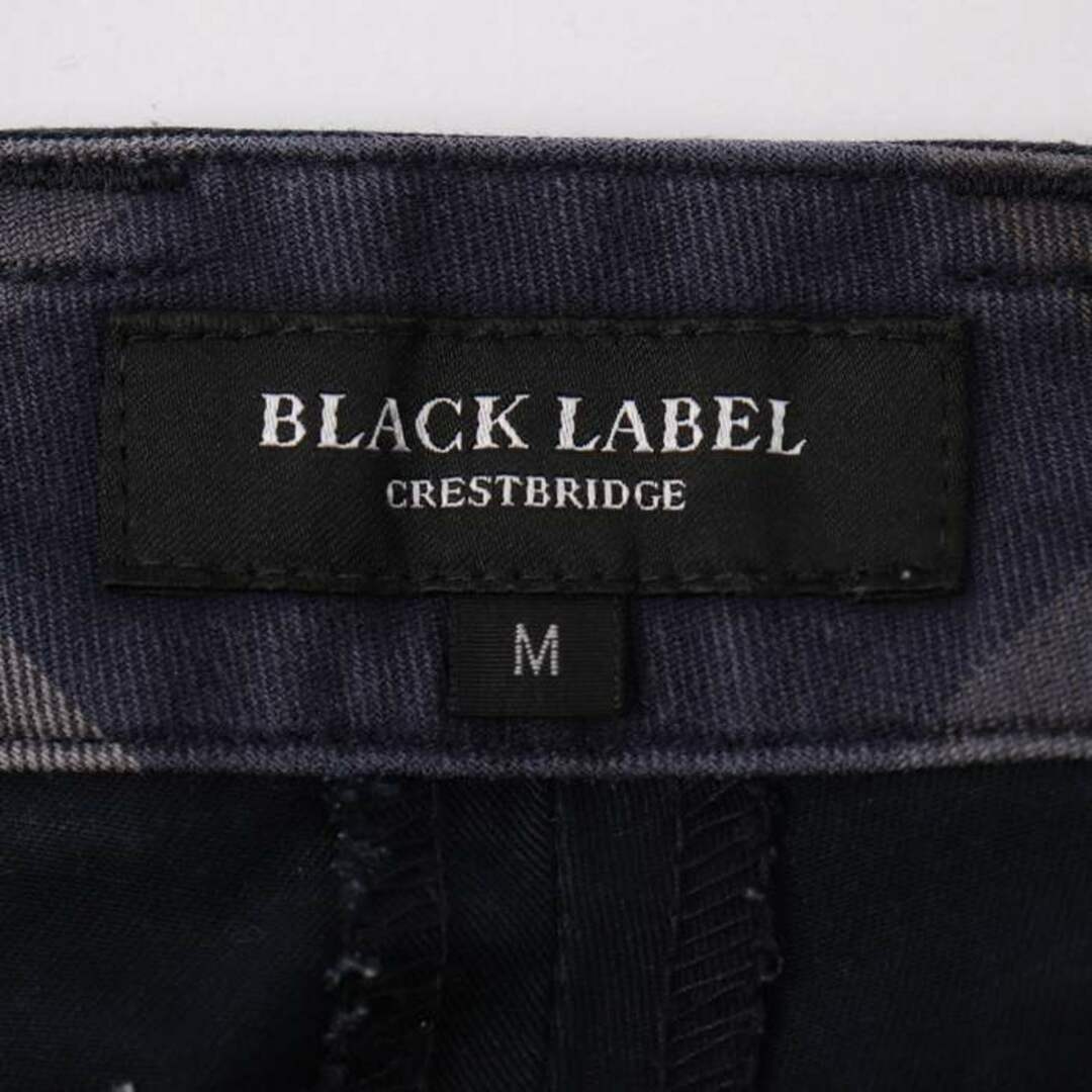 ブラックレーベル・クレストブリッジ ロングパンツ ストレート ボトムス ストレッチ メンズ Mサイズ ネイビー BLACK LABELCRESTBRIDGE 1