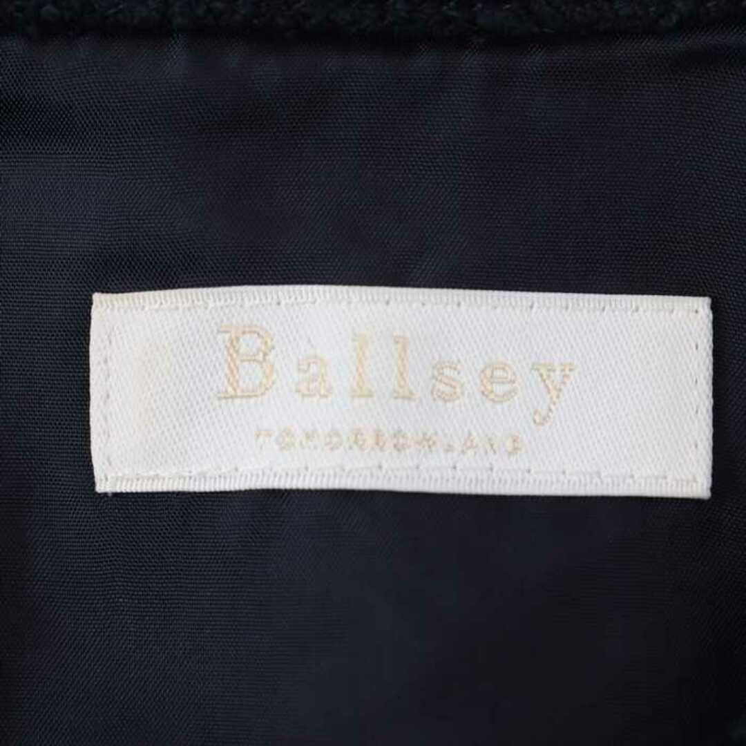 Ballsey(ボールジィ)のボールジー ワンピース ドレス ノースリーブ 膝下丈 シンプル 無地 トゥモローランド レディース 38サイズ ネイビー BALLSEY レディースのワンピース(その他)の商品写真