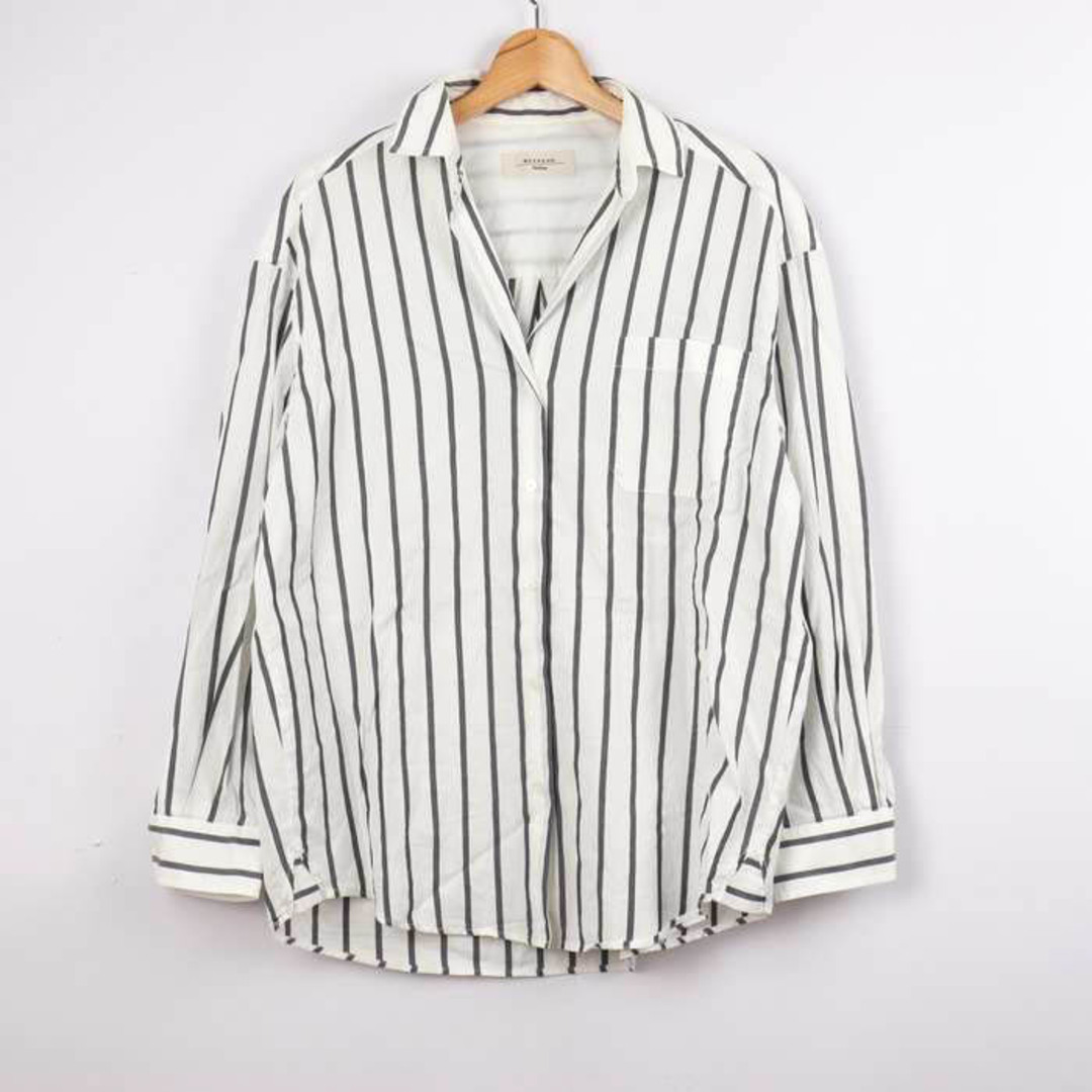 Max Mara - マックスマーラ シャツ 長袖 コットン100% ストライプ