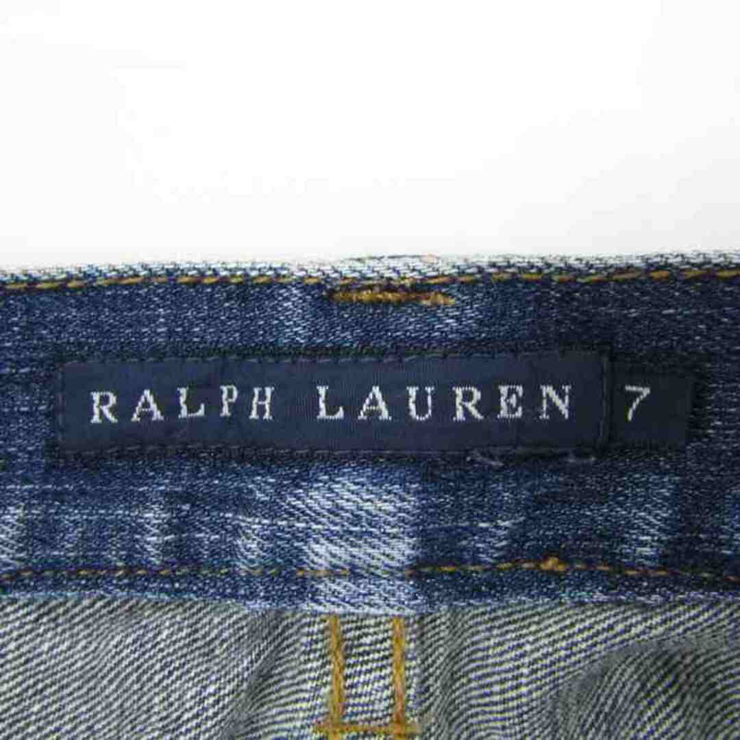 Ralph Lauren(ラルフローレン)のラルフローレン デニムパンツ ロングパンツ ストレッチ センタープレス 無地 ボトムス レディース 7サイズ ブルー RALPH LAUREN レディースのパンツ(デニム/ジーンズ)の商品写真