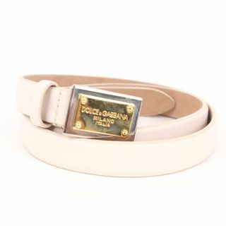 DOLCE&GABBANA - ドルチェ&ガッバーナ ベルト ロゴメタルプレート