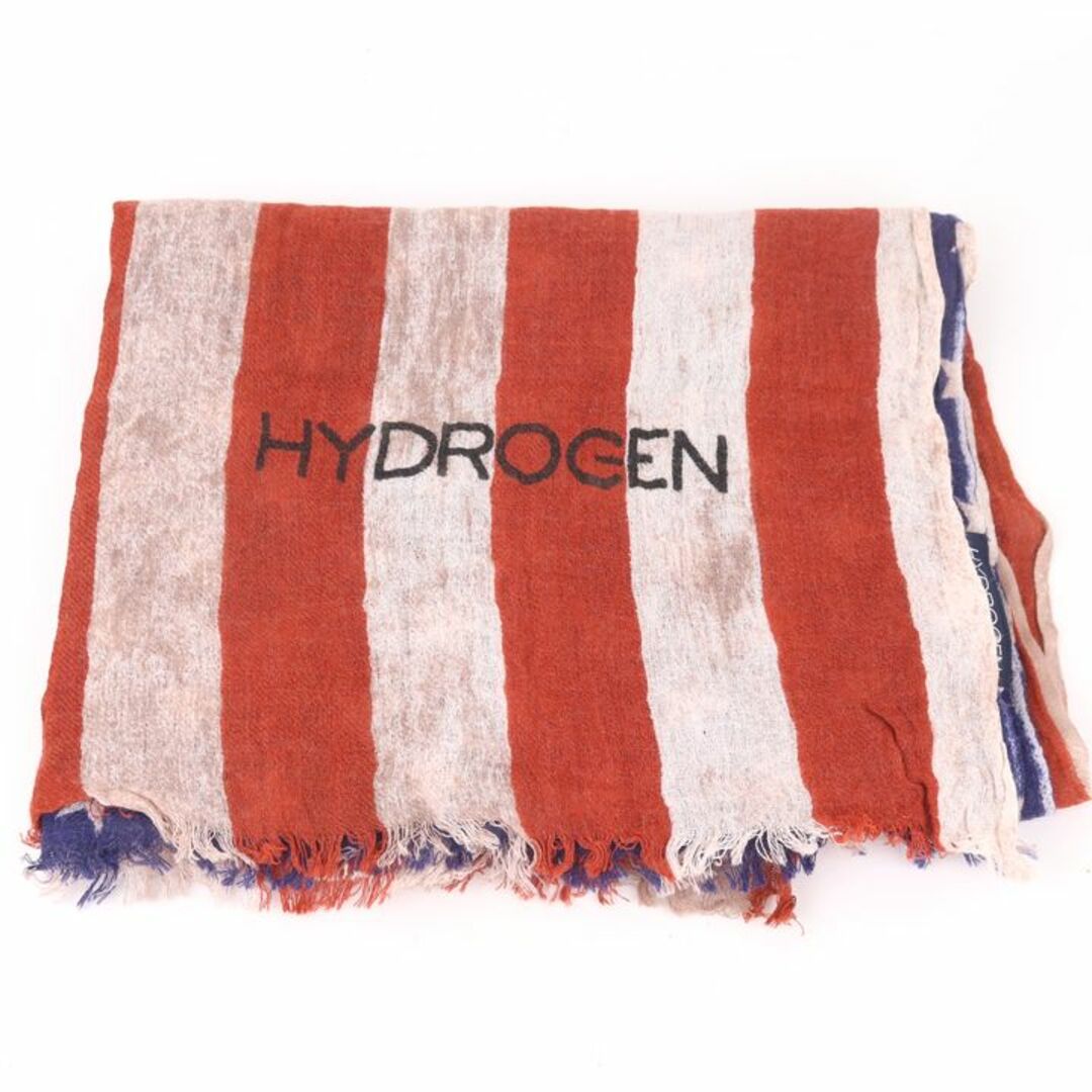 ハイドロゲン ストール スカル ウール混 星条旗 ブランド スカーフ メンズ マルチカラー HYDROGEN