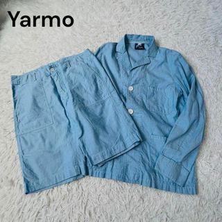 yarmo ヤーモ ワークパンツストレート グレー/灰色 サイズ50