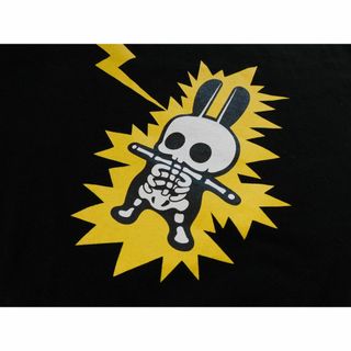 キューン(CUNE)のCUNE　Tシャツ　メンズM　サンダー　黒(Tシャツ/カットソー(半袖/袖なし))