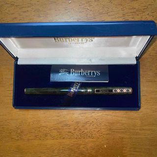 バーバリーブルーレーベル(BURBERRY BLUE LABEL)のババーバリー ヤングエグゼクティブ グリーンマーブル軸万年筆です。(ペン/マーカー)