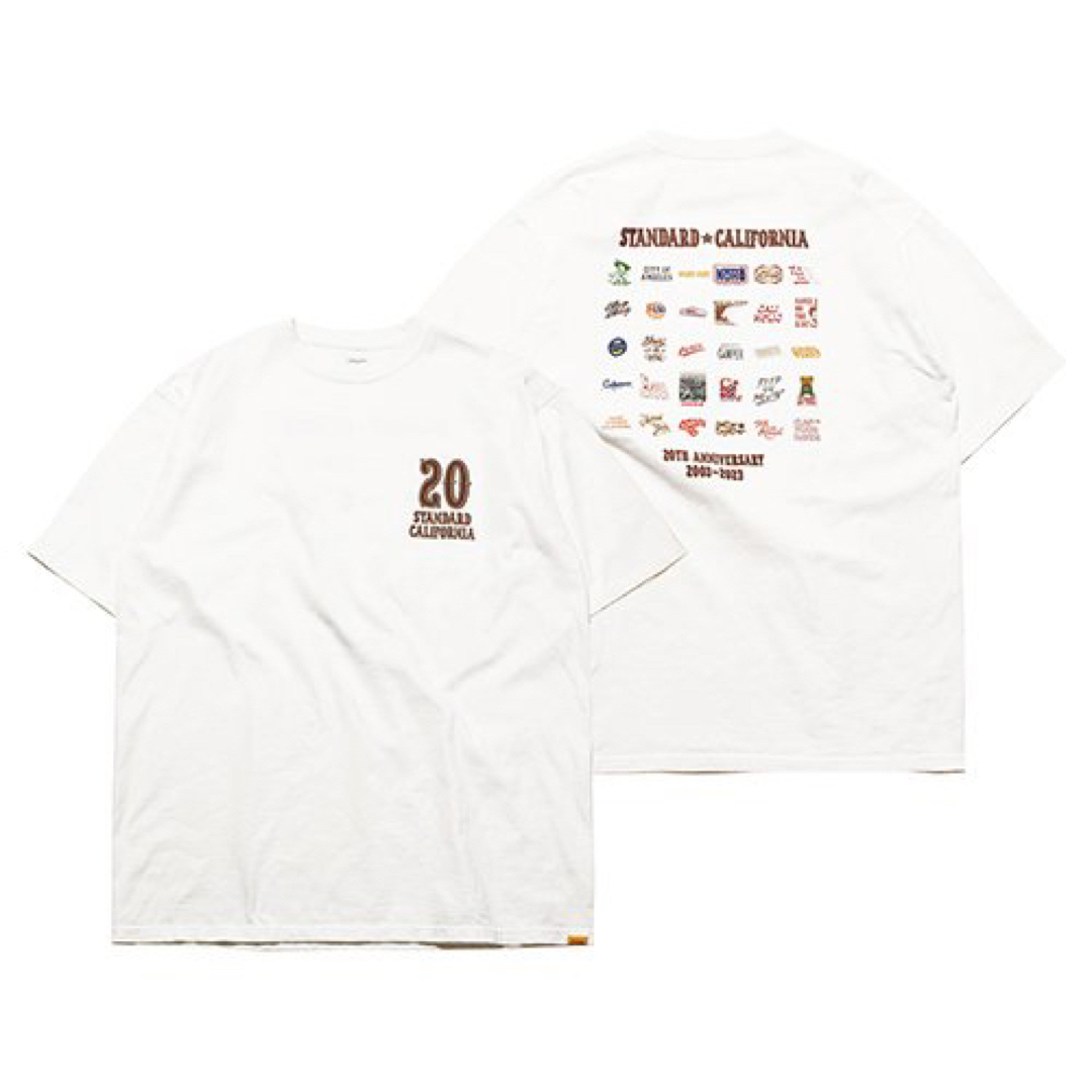 Tシャツ/カットソー(半袖/袖なし)スタンダードカリフォルニア 20周年記念 アニバーサリー Tシャツ ホワイト L