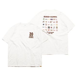 スタンダードカリフォルニア(STANDARD CALIFORNIA)のスタンダードカリフォルニア 20周年記念 アニバーサリー Tシャツ ホワイト L(Tシャツ/カットソー(半袖/袖なし))