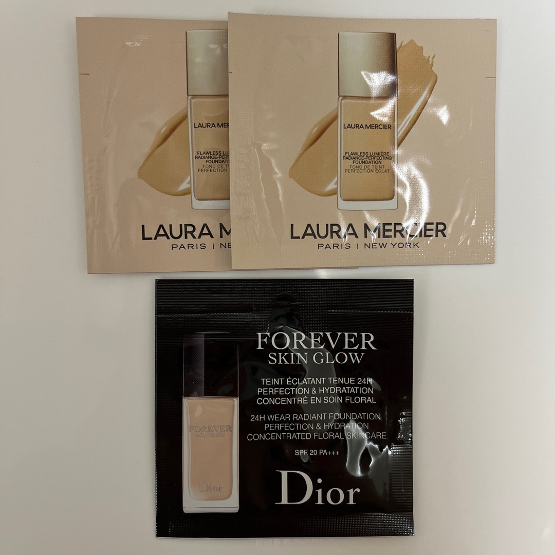 Dior(ディオール)のDior LAURA MERCIER ファンデ　サンプル コスメ/美容のベースメイク/化粧品(ファンデーション)の商品写真