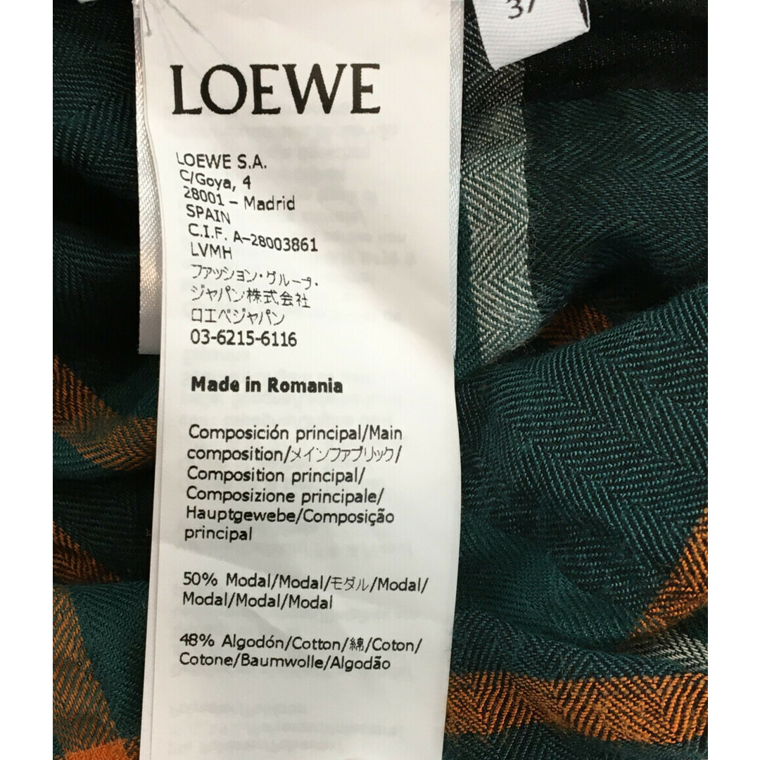 美品 ロエベ LOEWE シワ加工長袖シャツ    メンズ 37