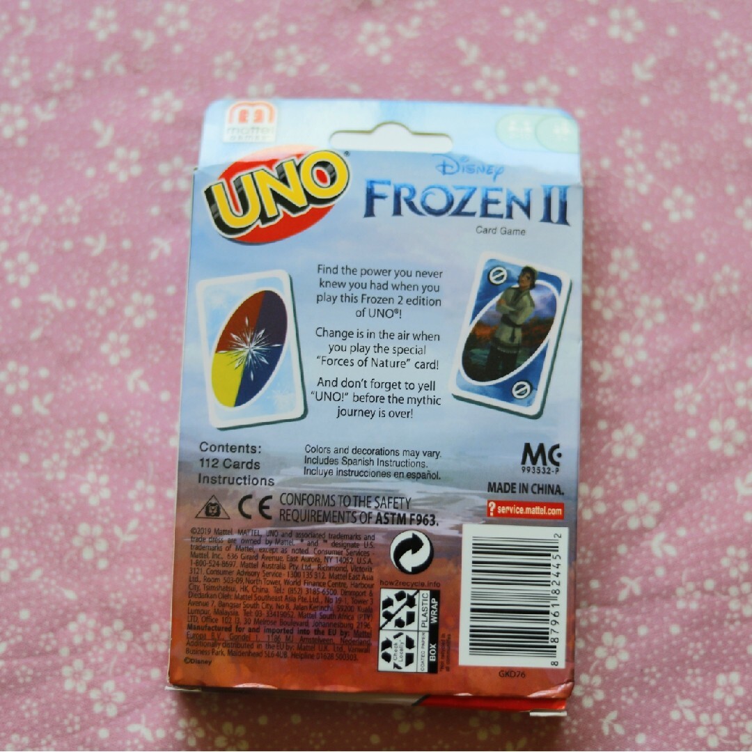 Disney(ディズニー)の[みつこ様専用]　UNO FROZEN2 エンタメ/ホビーのテーブルゲーム/ホビー(トランプ/UNO)の商品写真