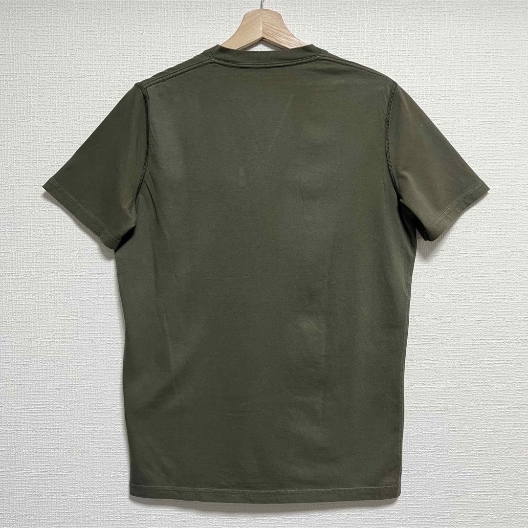 【超美品】DSQUARED2ディースク大人の男のベルベットロゴ VネックTシャツ 7