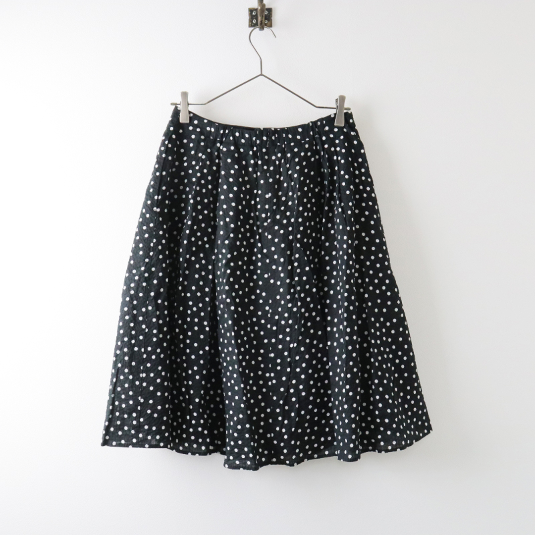 TOCCA(トッカ)のトッカ TOCCA 2021SS 洗える CARAMELLA SKIRT スカート 4/ブラック ドット タック フレア イージー【2400013484558】 レディースのスカート(ひざ丈スカート)の商品写真