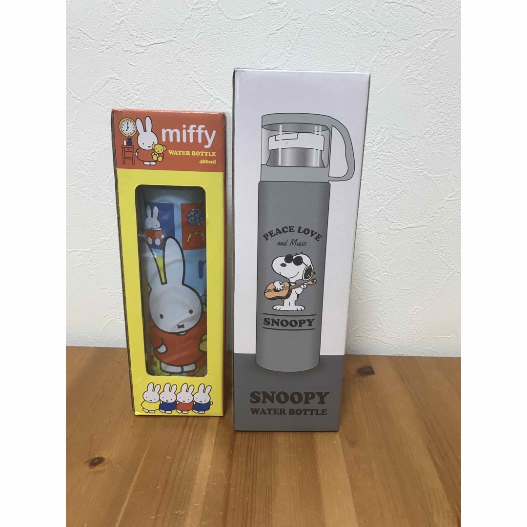 miffy(ミッフィー)のミッフィー &SNOOPY ステンレスボトルセット エンタメ/ホビーのおもちゃ/ぬいぐるみ(キャラクターグッズ)の商品写真