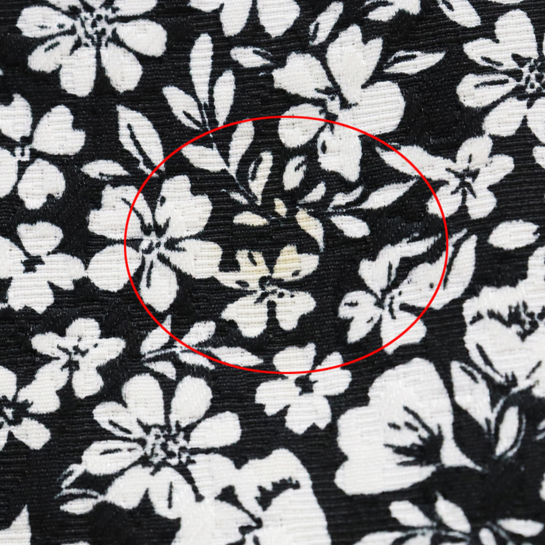 エムズグレイシー M'S GRACY 2021SS 小花ジャガードスカート 38/ブラック フラワー タック 定価2.4万【2400013484596】 8
