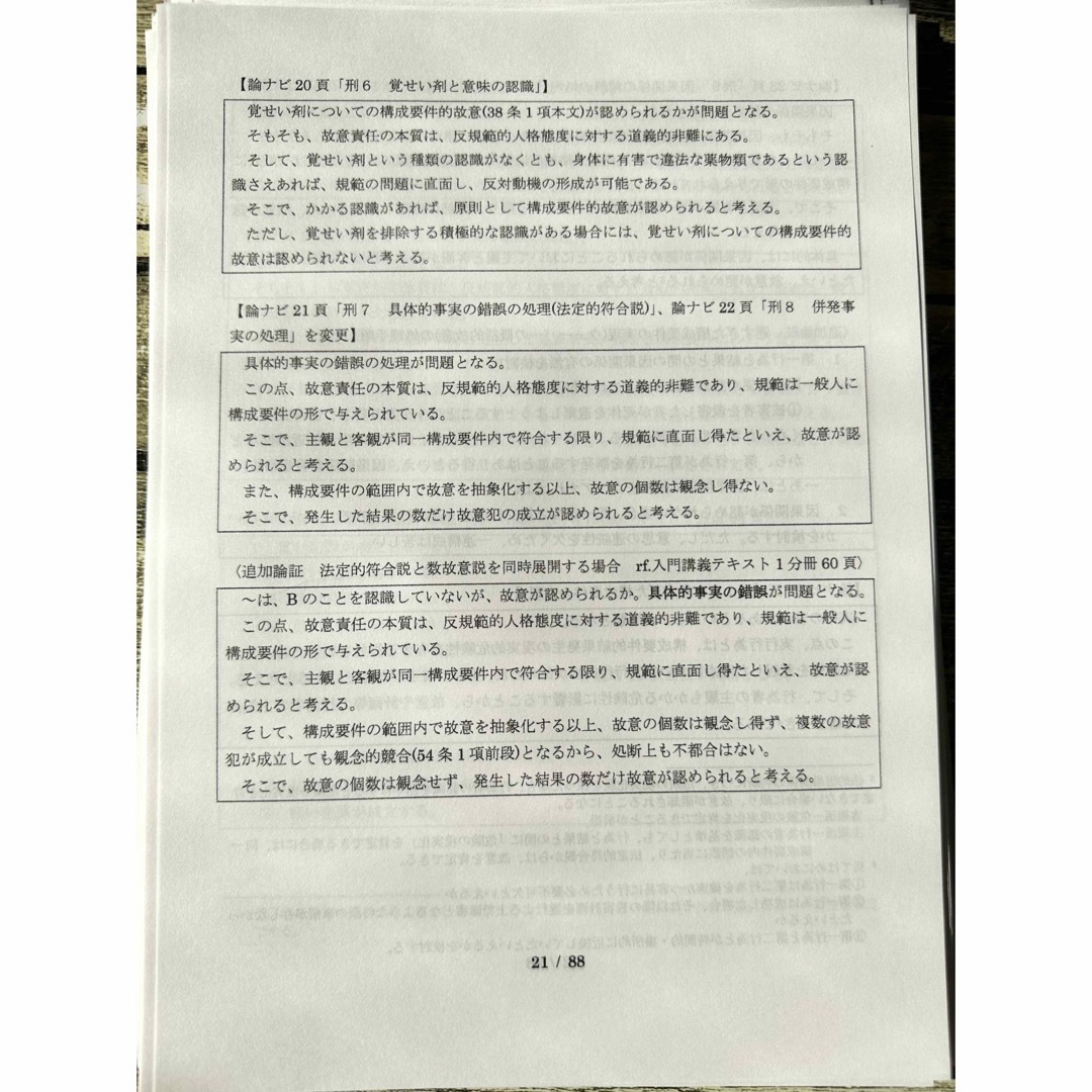 令和5年本試験受験生から喜びの声】刑法・完全整理論証集+答案の型(第