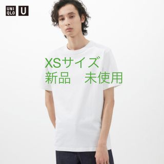 ユニクロ(UNIQLO)のクルーネックTシャツ　ユニクロ　ホワイト(Tシャツ/カットソー(半袖/袖なし))