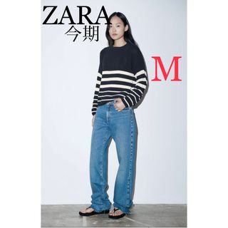 ザラ(ZARA)のZARA ザラ　ストライプニットセーター　新品未使用タグ付きペペロンチーノ様専用(ニット/セーター)