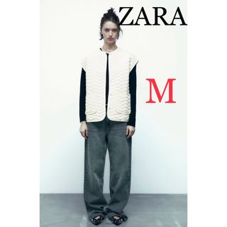 ザラ(ZARA)のZARA ザラ　パフベスト　ベスト　ジレ　新品未使用タグ付き(ベスト/ジレ)