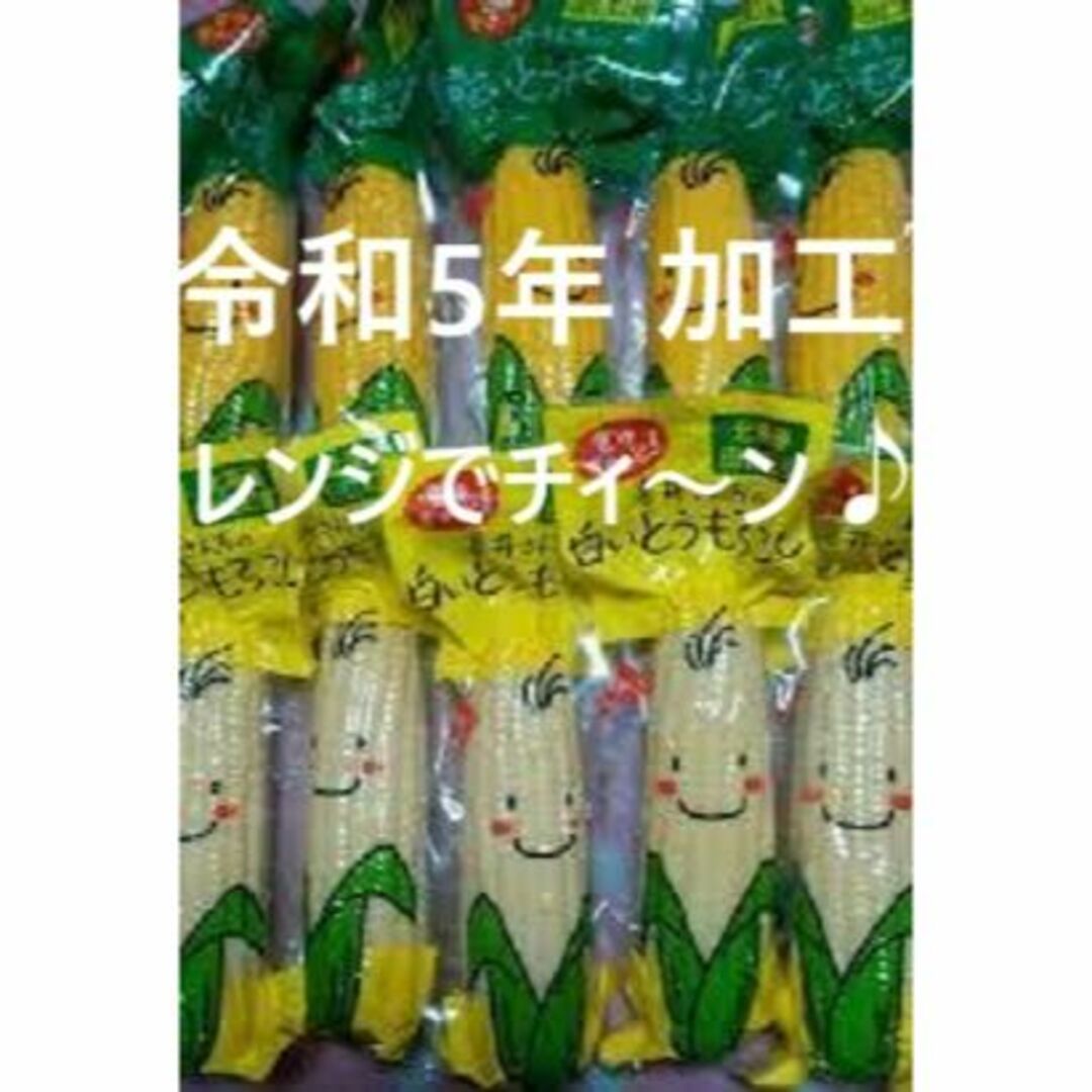 北海道産 白/黄とうもろこしセット 各 5本(レトルトパック) 食品/飲料/酒の食品(野菜)の商品写真