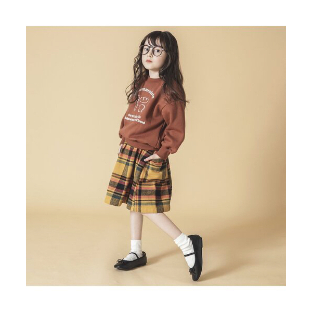 BREEZE(ブリーズ)のBREEZE♡先染めチェックスカート キッズ/ベビー/マタニティのキッズ服女の子用(90cm~)(スカート)の商品写真