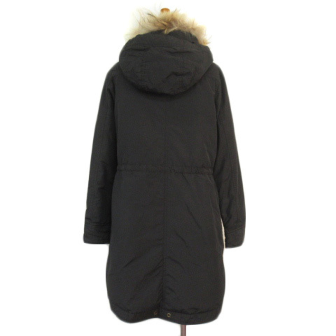PLST(プラステ)のプラステ PLST コート ジャケット ダウン ラクーンファー 4 黒 ブラック レディースのジャケット/アウター(ダウンジャケット)の商品写真