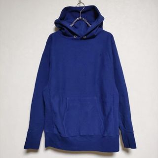 エイトン(ATON)のATON NATURAL DYE URAKE HOODIE オーバーサイズ パーカー ブルー ユニセックス エイトン【中古】3-0821M∞(パーカー)