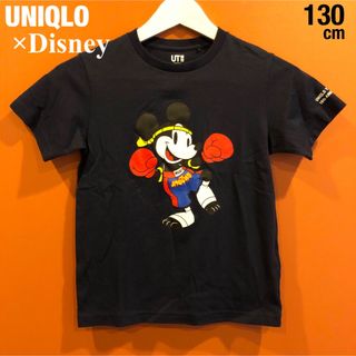 ユニクロ(UNIQLO)の美品 UNIQLO UT Disney ミッキー プリント Tシャツ 130cm(Tシャツ/カットソー)