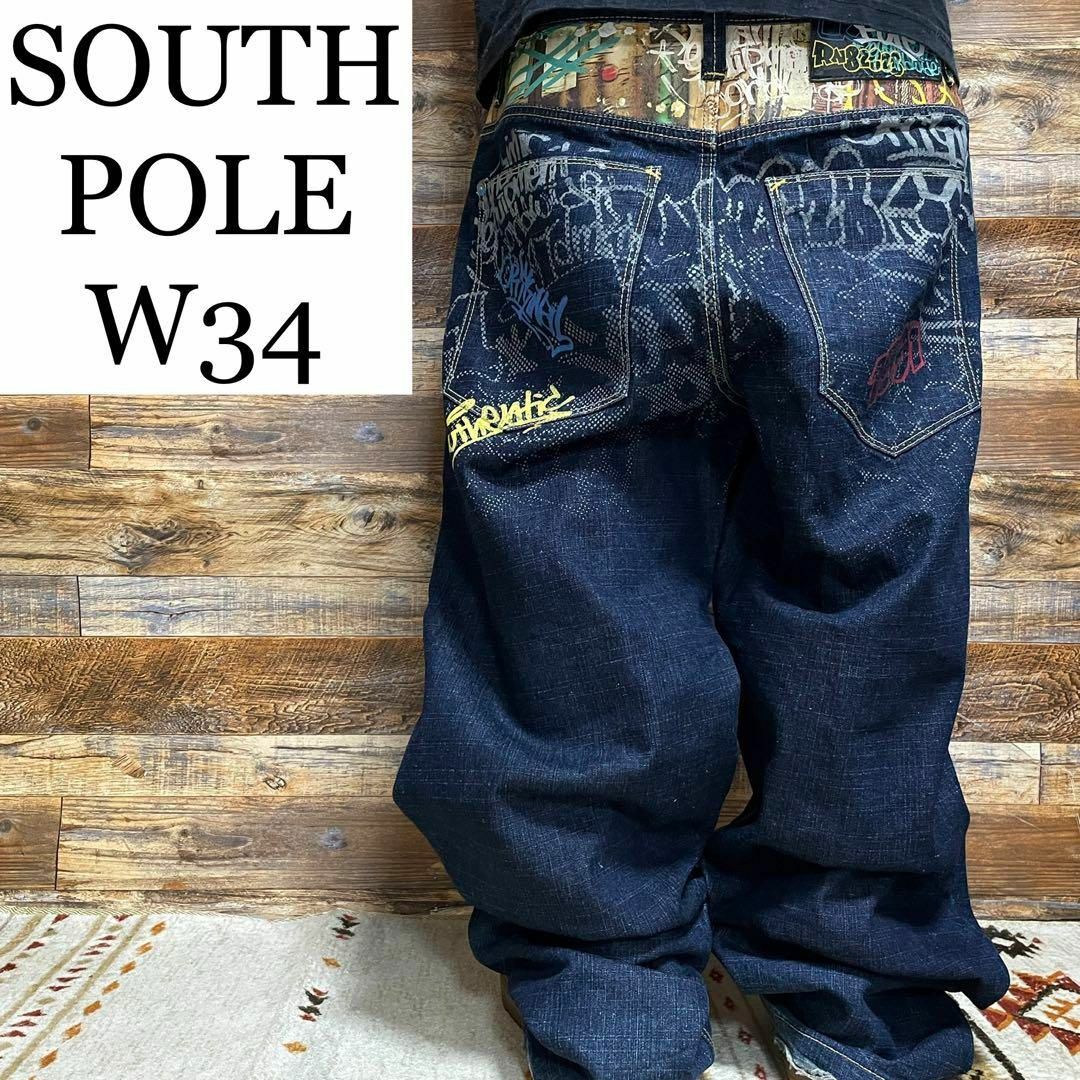 South Pole  バギーパンツ　W42   B系