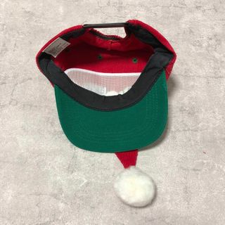 90s ヴィンテージ santa cap サンタキャップ 刺繍ロゴ クリスマス