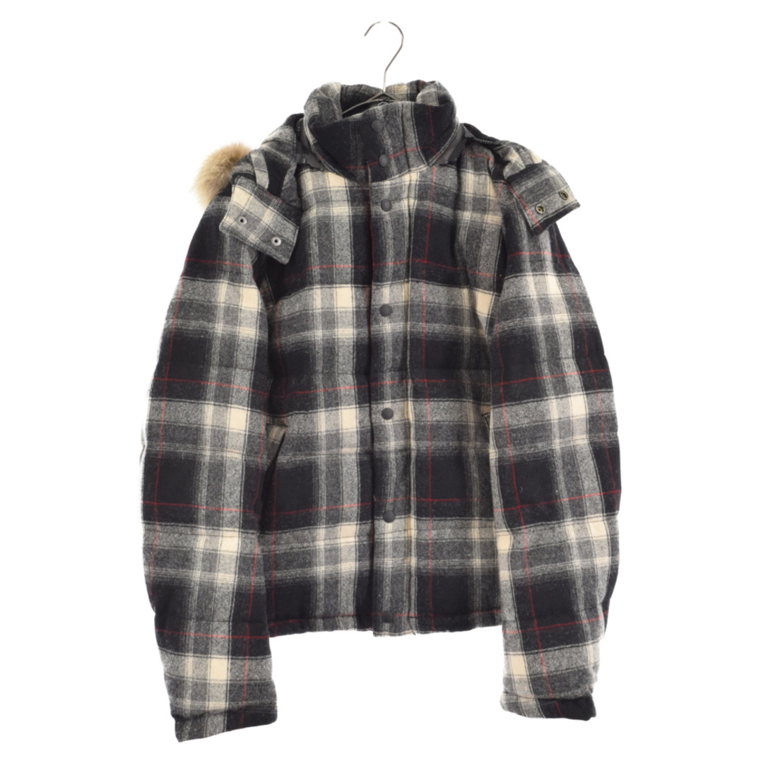 WOOLRICH ウールリッチ ANTARCTIC PARKA BAE 3 アンタークティックパーカー チェック柄ダウンジャケット ブラック 11022362センチ身幅