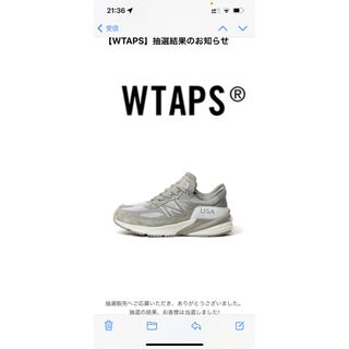 ダブルタップス(W)taps)のM990V6WT  GRAY / US10 ニューバランス　wtaps 28cm(スニーカー)