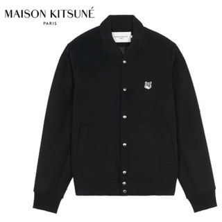 MAISON KITSUNE スタジアムジャンパー スタジャン ブルゾン M 黒