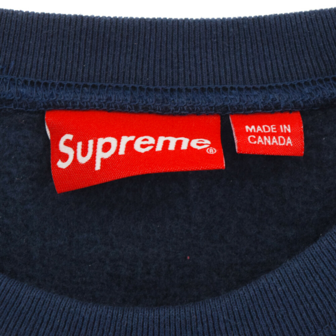 SUPREME シュプリーム 22AW Small Box Crewneck スモールボックスロゴ クルーネックスウェットトレーナー ネイビー